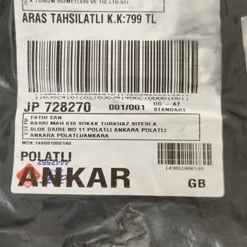 Aras Kargo Ve Akyz Lojistik Firmasından Şikayetçiyim.