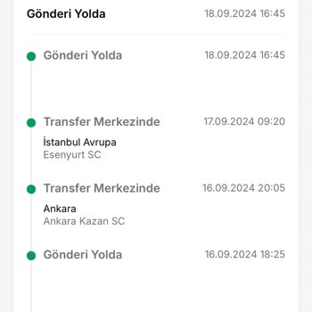 Trendyol Düzce Siparişi Ankara İstanbul Geziyor