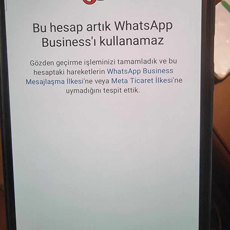 WhatsApp Kısıtlama Kaldırma Talebi