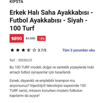 Decathlon Alınan Ürünün Kısa Sürede İndirime Girmesi