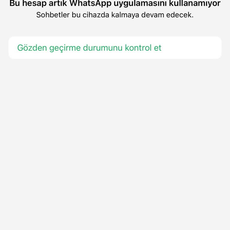 WhatsApp Erişim Engeli