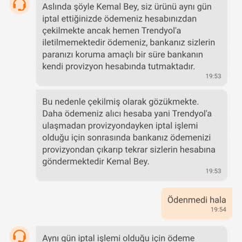 Kuveyt Türk Trendyol'dan İptal Edilen Alışverişin İadesi Yapılmadı