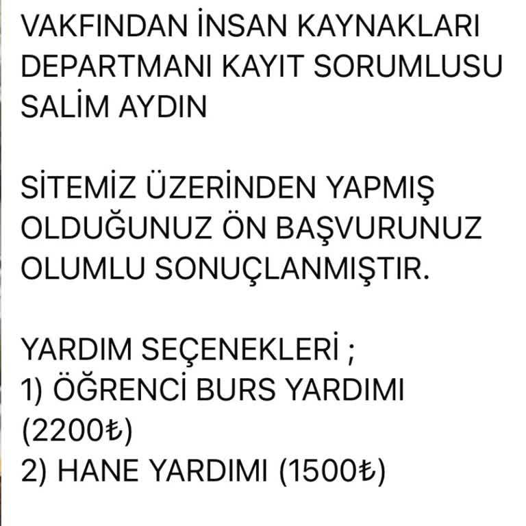 Burs Vaadiyle Dolandırıcılık Yanıltıcı Burs Vaadiyle Kimlik Bilgilerimin Alınması