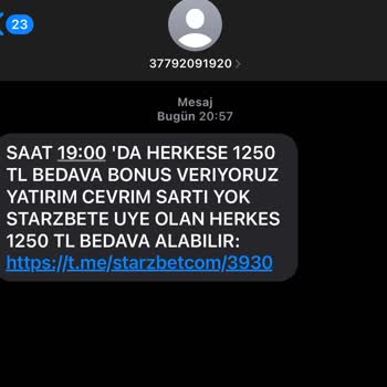 Vodafone'dan Gelen Bahis Mesajlarından Bıktım