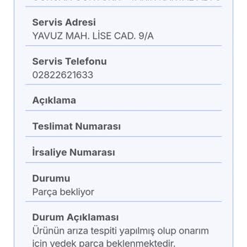 Fakir Mikrodalga Fırın İlk Kullanımda Arızalandı Ve Servis Süresi Aşıldı