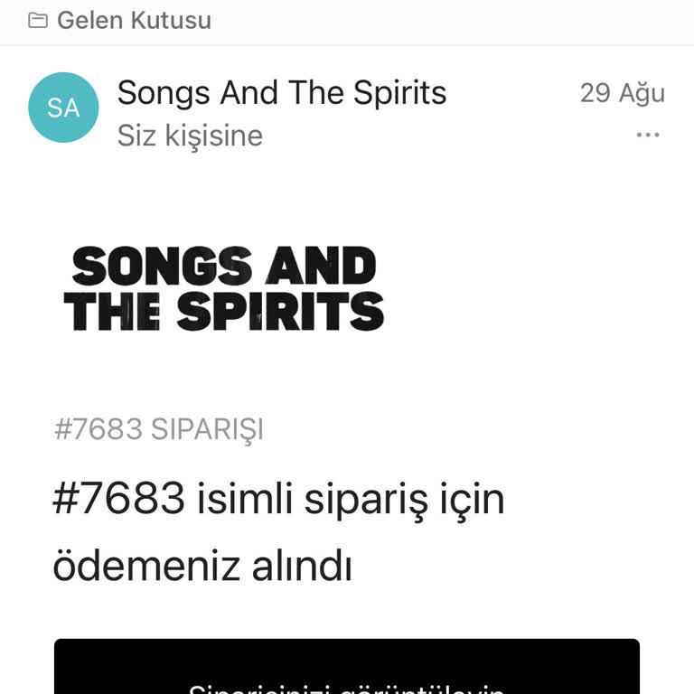 Songs And The Spirits Kişiye Özel Baskı Ürünü Zamanında Teslim Edilmedi