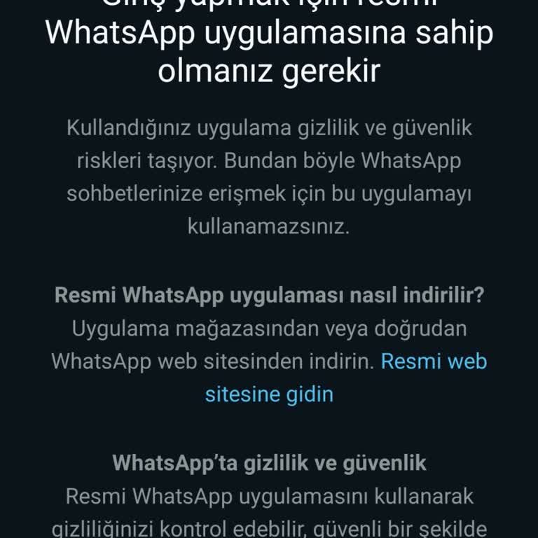 WhatsApp'a Giriş Kodu Gelemiyor.