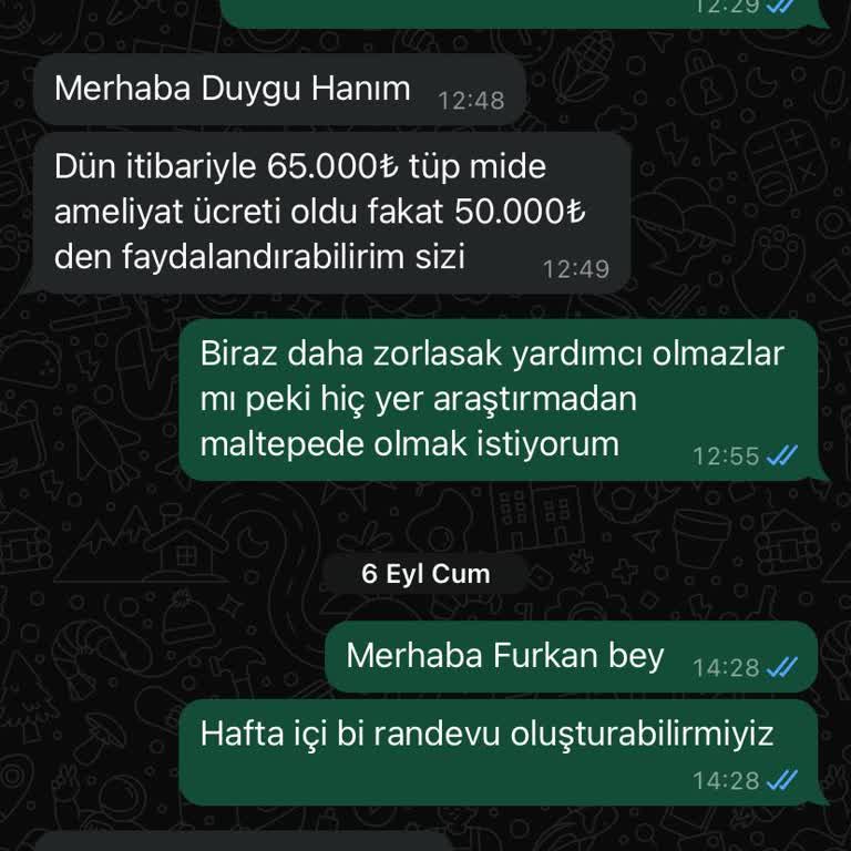 Medical Park Hastanesi Yanıltıcı Fiyat Bilgisi Ve İletişim Sorunları Nedeniyle Mağduriyet