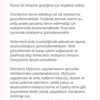 Dyson Garanti Tedarik Sorunu