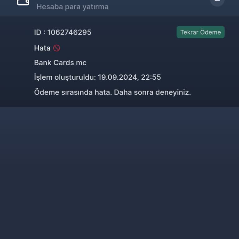 7slots Yanlış Üye Olma Ve Paramın Geri Yatırılmasını İstiyorum