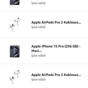 Amazon Siparişi Kafasına Göre İptal Ediyor.