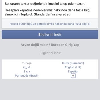 Instagram Hesabım Haksız Yere Kapatıldı