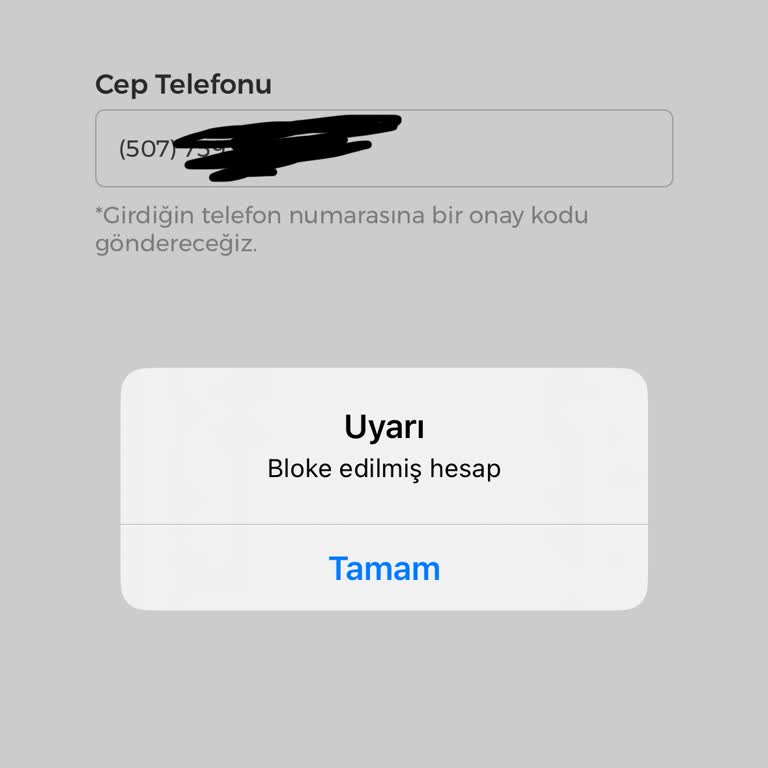 İşin Olsun Uygulamaya Girişin Bloke Olması