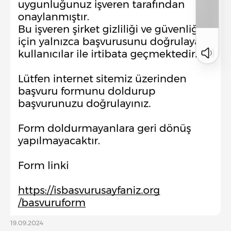 İşin Olsun İş Başvuru Formu