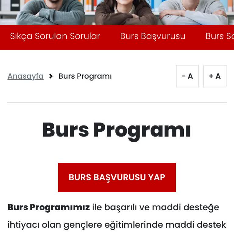 Tev Bursu Vaadiyle Sancak Eğitim Öğretim Vakfı Şikayet