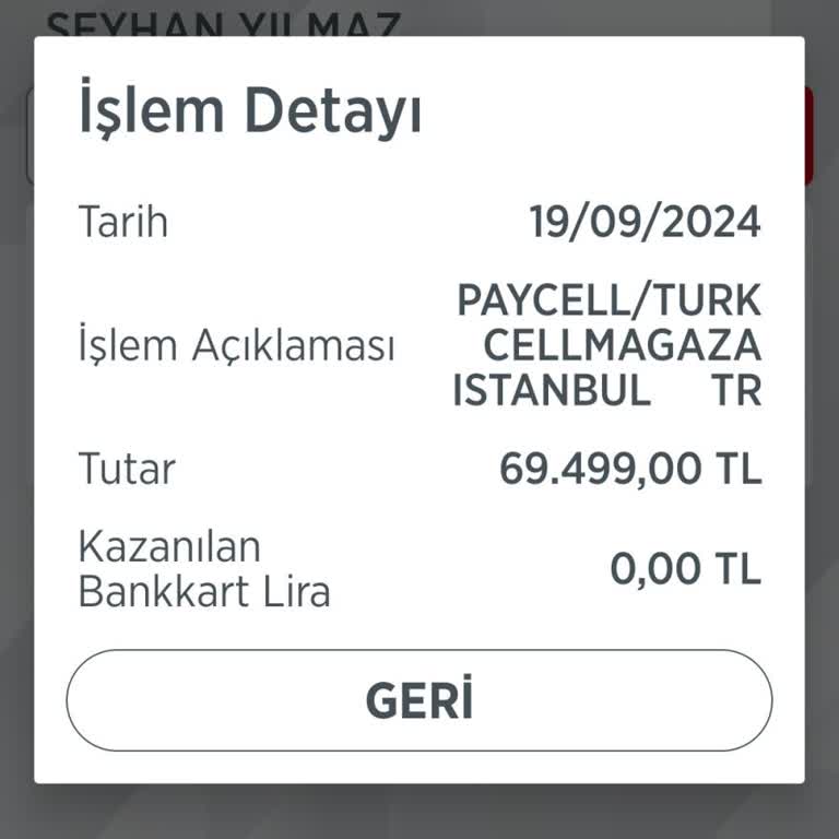 Paycell İle Param Gitti