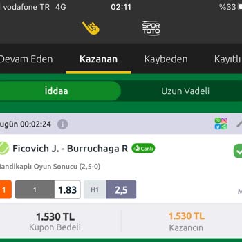 Bilyoner.com Kazanmış Olduğum Kupona Kesinleşmemiş Bahis İadesi Yaptı.