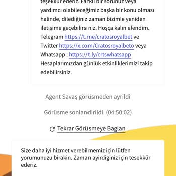 Cratos Royal Bet Bakiyemi Sıfırlayıp Boşalttılar