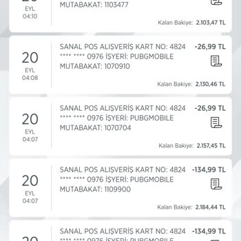 Ziraat Bankası Ziraat PUBG Hatalı Tekrar Para Çekme