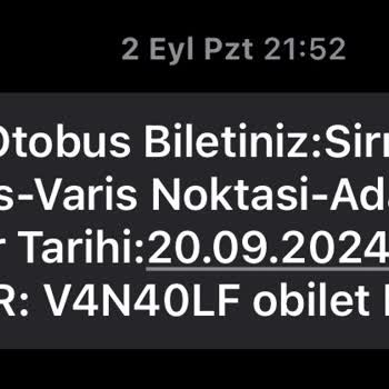 Cizre Nuh İtimat Otobüs Saati Uyuşmaması