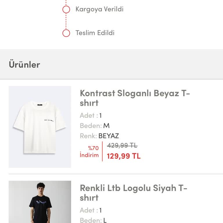 LTB Online Alışveriş Süreci