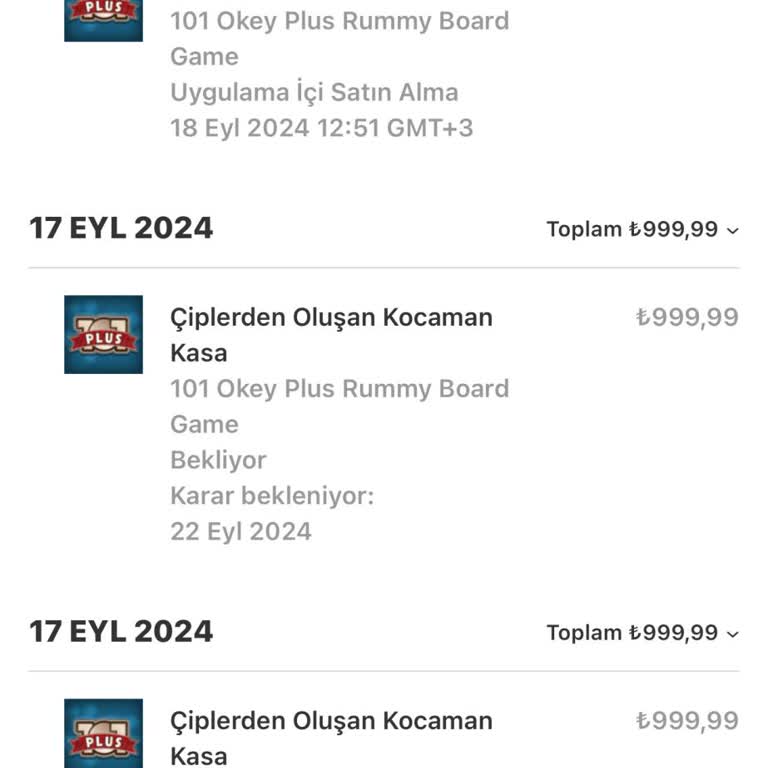 101 Okey Plus Ta Oynamadan Para İle Aldığım Çipler Sıfırlandı