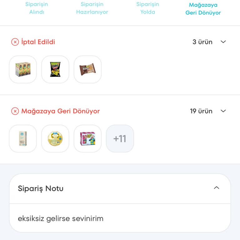 A101kapıda Sipariş Gecikmesi Eksik Ürün Para İadesi