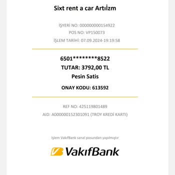 Sixt Firmasının Usulsüz Para Çekmesi Bakımı Yapılmamış Araç Vermesi