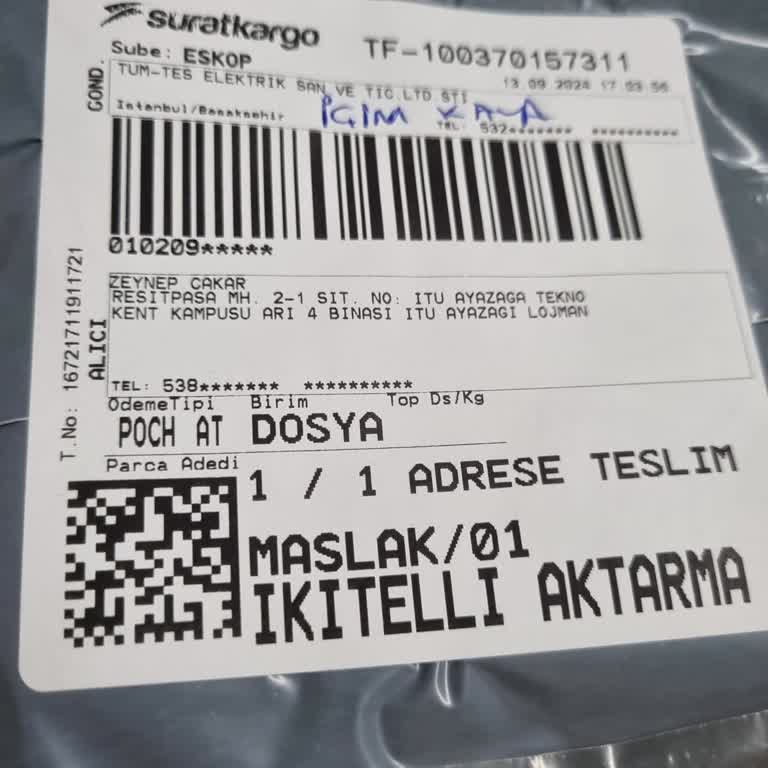 Sürat Kargo Şubesi Teslimat Gecikmesi Şikayeti