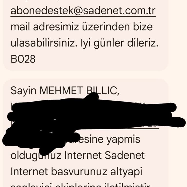Sadenet İptal İçin Ulaşamıyorum