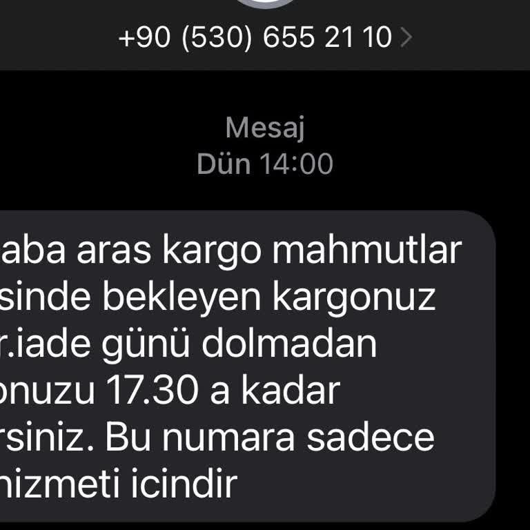 Aras Kargomu Getirmiyor
