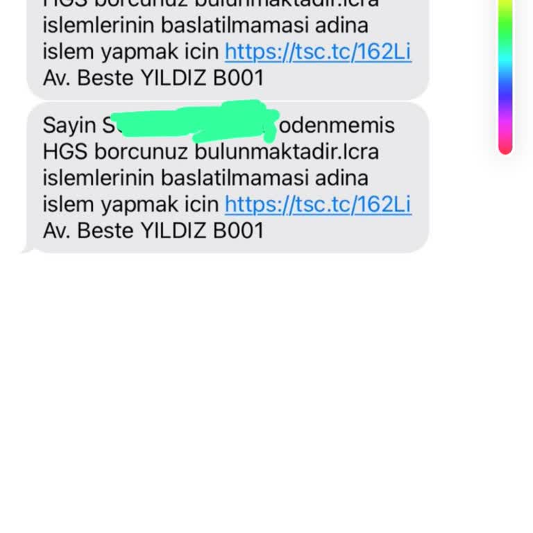 HGS Borcu Var Avukat Mesajları