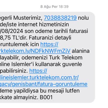 Türk Telekom Fahiş Fiyat Artışı Ve Kalitesiz Hizmet
