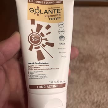 Solante Pigmenta Tinted Kremde Hayal Kırıklığı