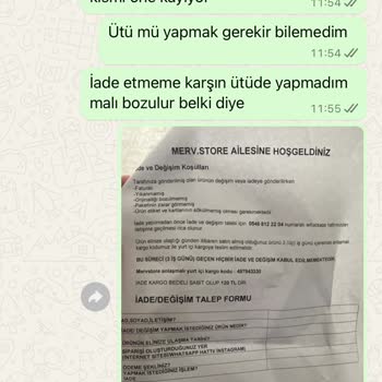 Mervstore.net İade Ödemesinin Yapılmaması