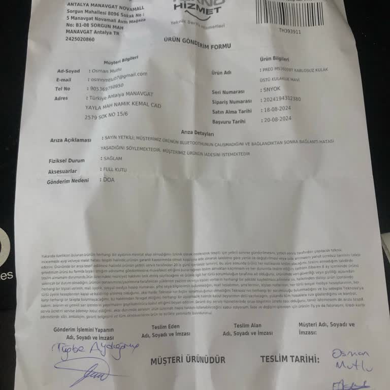 Teknosa Preo Marka Ürünlerinin Arkasında Durmuyor Preo MS3600BT