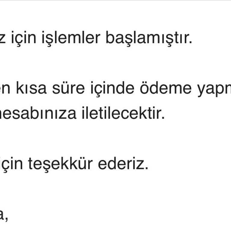 Avansas Sipariş Süreci Ve İade Süresi