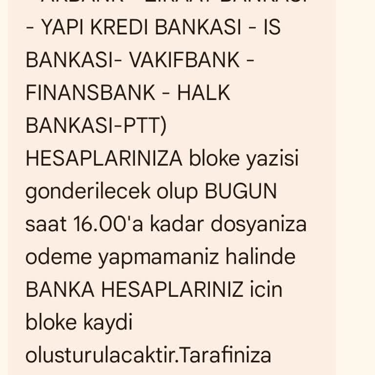 Esasalacak (SMS) Gelen Şüpheli SMS