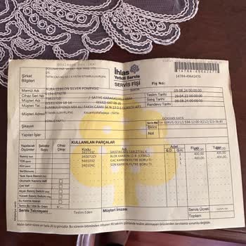 Aura Cebilon Arıtma Cihazı Servisinden Memnuniyetsizlik
