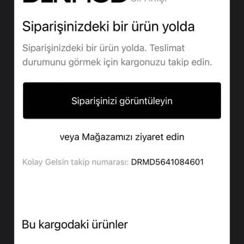 Derimod Dan Sipariş Ettiğim Ayakkabı Nerede Belli Değil.