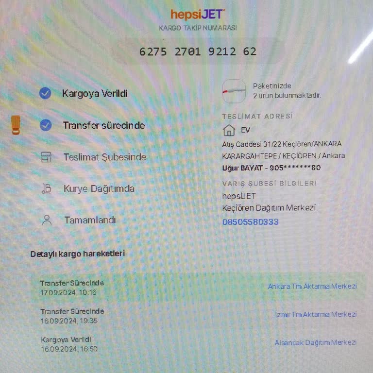 Hepsijet Kargoyu Teslim Etmiyor