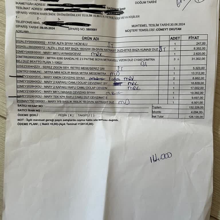 İstikbal Ürünüm Teslim Edilmesi Eksik Ürün