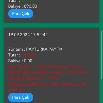 Betpark 900 TL Ödeyemiyor