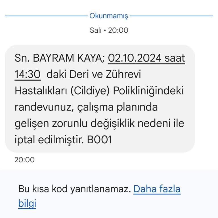 Siirt Eğitim Ve Araştırma Hastanesi Randevu Sorunu Ve İptalleri