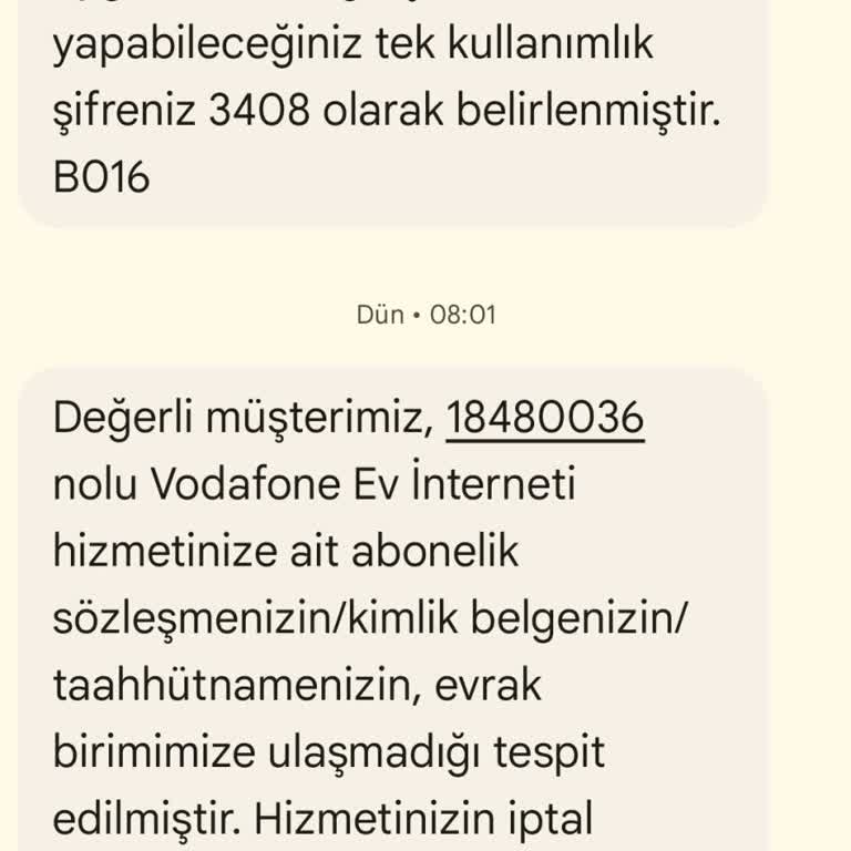 Vodafone Evde İnternet Sorunu