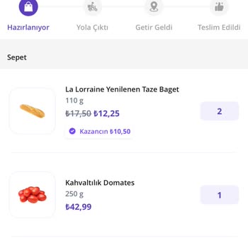 Getir Saat Ve Kurye Ve Temsilci