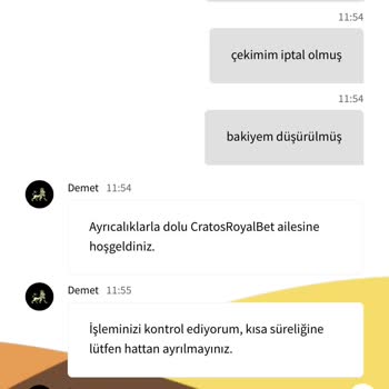 Cratosroyalbet Haksız Bakiye Silme Sorunu