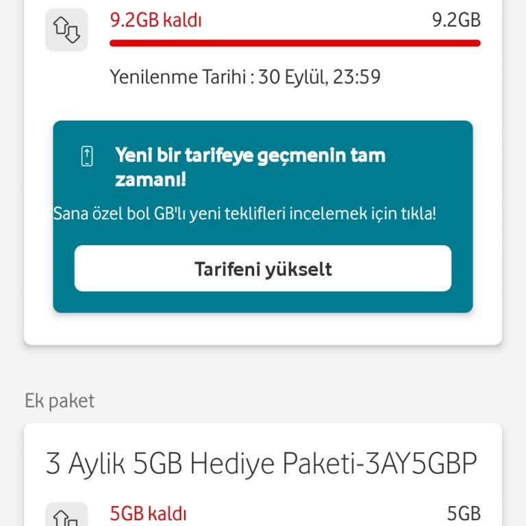 Vodafone'un Onaysız Paket Değişikliği Şikayeti