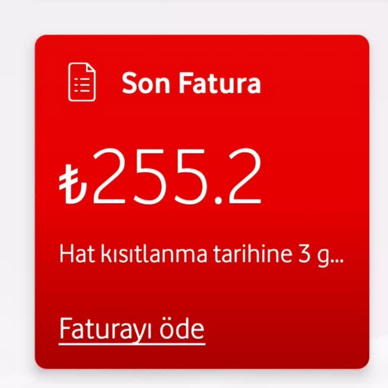 Vodafone Geç Ödeme Bedeli Hakkında Haksız Ücretlendirme