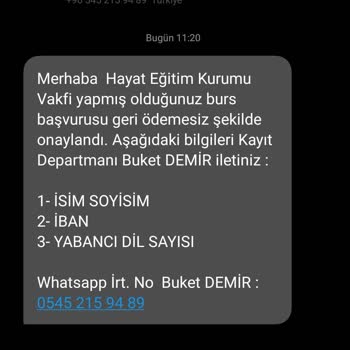 Burs Vaadiyle Dolandırıcılık Hayat Eğitim Kurumları Burs Şikayeti